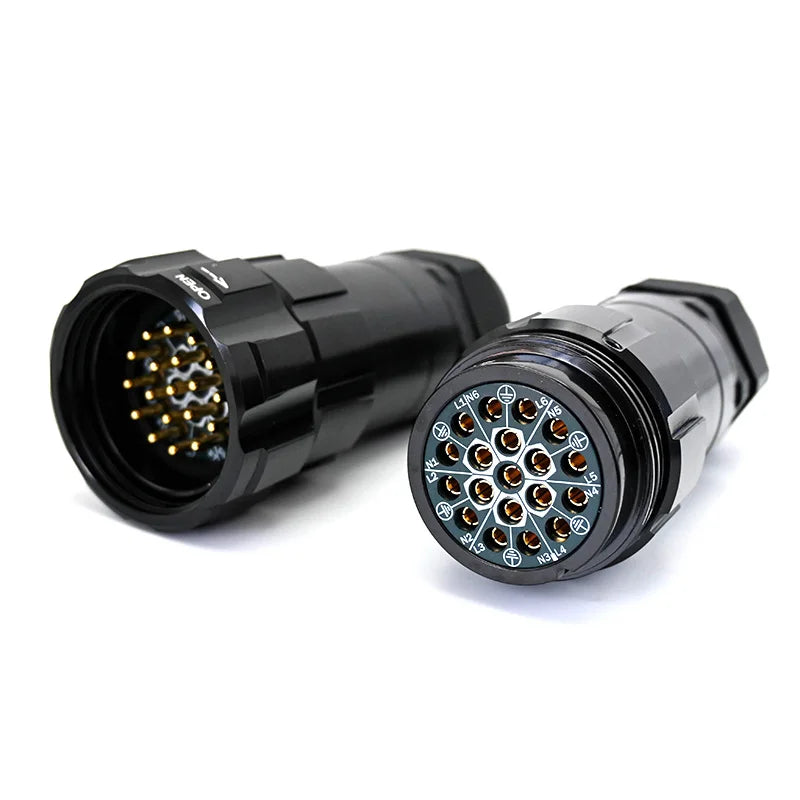Socapex 19 Pin Connector Lighting Audio Power Distro Plug Male Female Multi Pin Soca Circuit Cable Plug for Stage Lighting