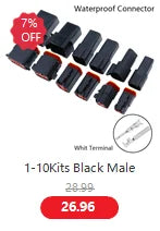 1set 2.8mm 2/3/4/6/9 pin Automotive Quick connection Electrical wire connector Male Female cable terminal plug Kits Motorcycle