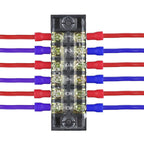 Brass Junction Box Electrical Screw Terminal Block and Insulated Barrier Strip Wire Connector Connecter Electronic Cable Contact