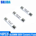 10PCS 6*30mm Ceramic Fuse Quickly break 500V 0.5A 1A 2A 3A 4A 5A 6A 8A 10A 13A 15A 16A 20A 25A 30A Ceramic Fuse 6mmx30mm