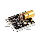 1-5pcs KY-008 650nm Laser Transmitter Module with Laser Sensor Module Non-Modulator Tube Laser Receiver Module Kit for Arduino