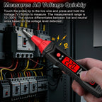 HABOTEST Digital Voltage Tester Pen HT91E+ LCD AC Voltage Detector 12-300V Live Neutral Wire Finder Flashlight  Electrical Tool