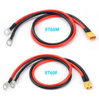 XT60 Female/Male to M8 O Ring Eyelet Terminal Plug Connector Cable 10AWG Charger Side Power Wire for RC Lipo Battery FPV Racing