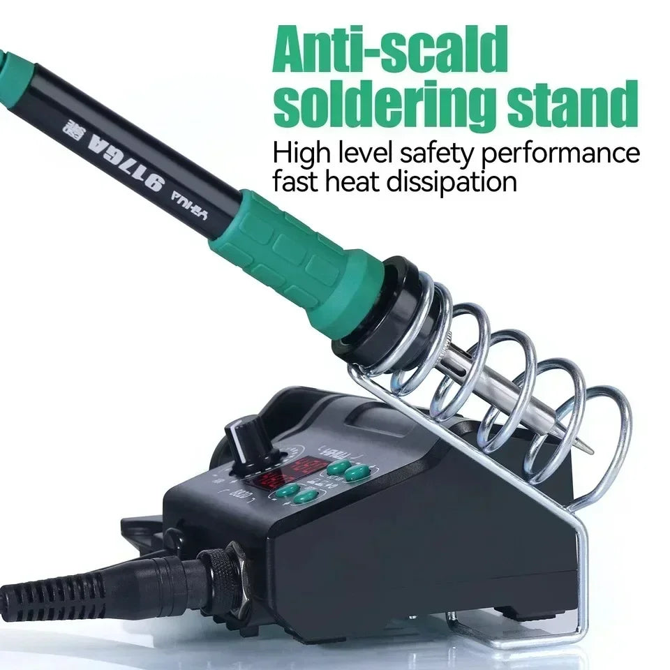 750W Soldering Station 2 IN 1 Soldering Iron Fast Heating Welding Kit LCD Hot Air Gun SMD PCB Repair Tools Mini Rework Station