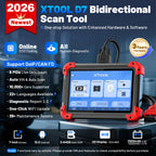 XTOOL D7 V2.0 Automotive Diagnostic Tool All System Scan Tools ECU Coding Bidirectional OBD2 Scanner 36+ Service FCA CAN FD DOIP