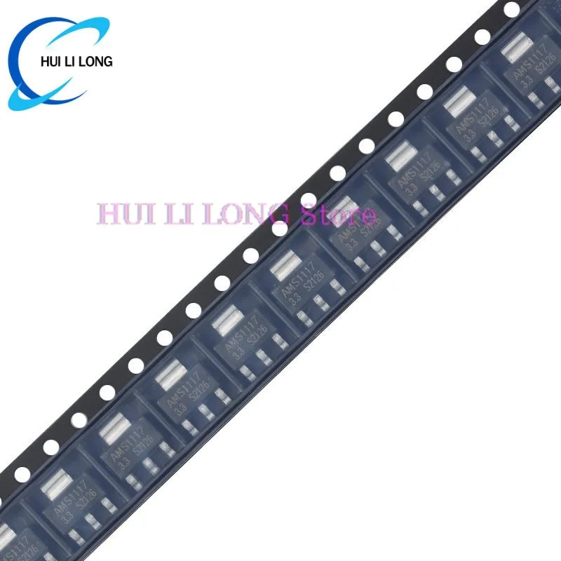 10/50/100pcs AMS1117-3.3 AMS1117 SOT-223 SOT223 Output 3.3V/1A Low Dropout Linear Regulator LDO IC Chip