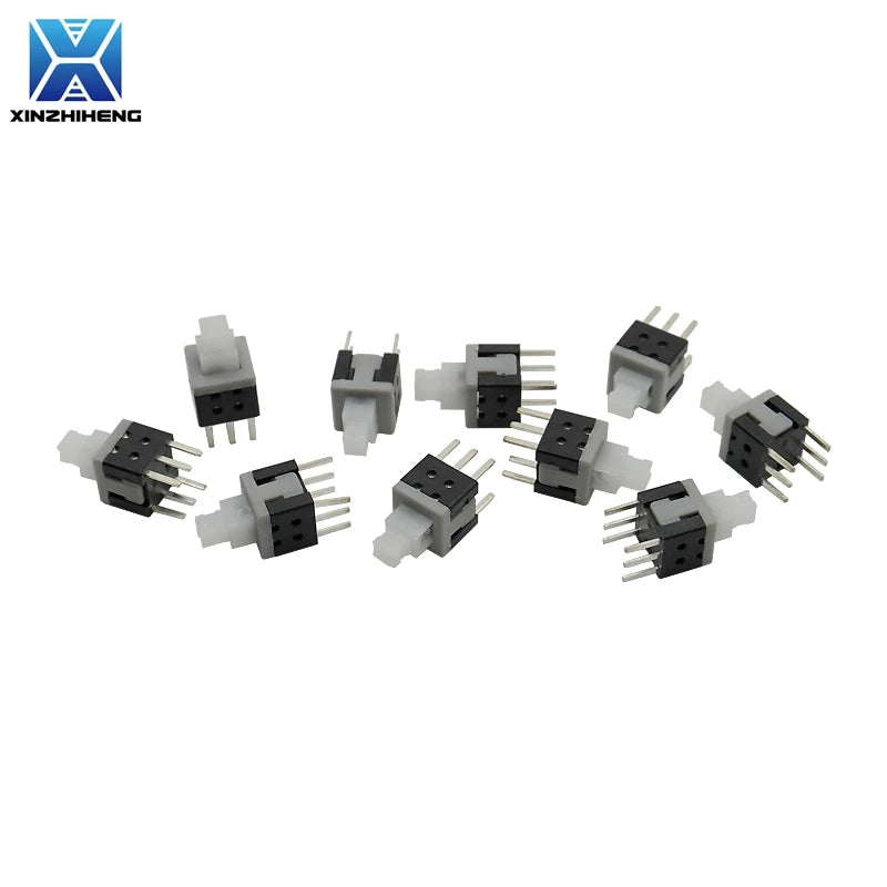 (10-100PCS) Micro Tact Push Button Switch Self-Lock/Reset 6Pin 5.8x5.8mm 7x7mm 8x8mm 8.5x8.5mm for PCB Repair/Electronics DIY
