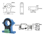 Dc Current Sensor 4 To 20ma Rs485 Hall Open Loop Split Core Transducer 10a 20a 100a 200a 20mm 38mm Hole Dc Current Transmitter