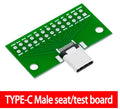 TK 1Pcs~10Pcs Type-CMale to Female USB 3.1 Test PCB Board Adapter Type C 24P 2.54mm Connector Socket For Data Line Wire Transfer