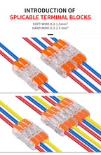 JINH Mini Fast Wiring Cable Connectors Universal Compact Splicing Electrical Conductors 10Pcs Push in Easy Home Terminal Block