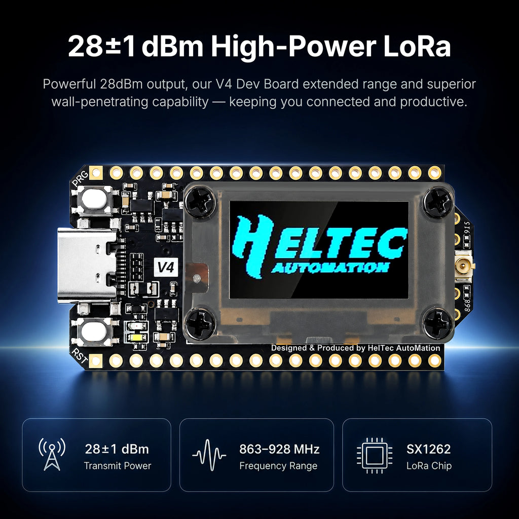 Heltec WiFi LoRa 32 V4 R8 V4.3.1 Meshcore Meshtastic GPS SX1262 0.96inch OLED Solar Powered Mesh Network WiFi LoRa BLE 28dBm