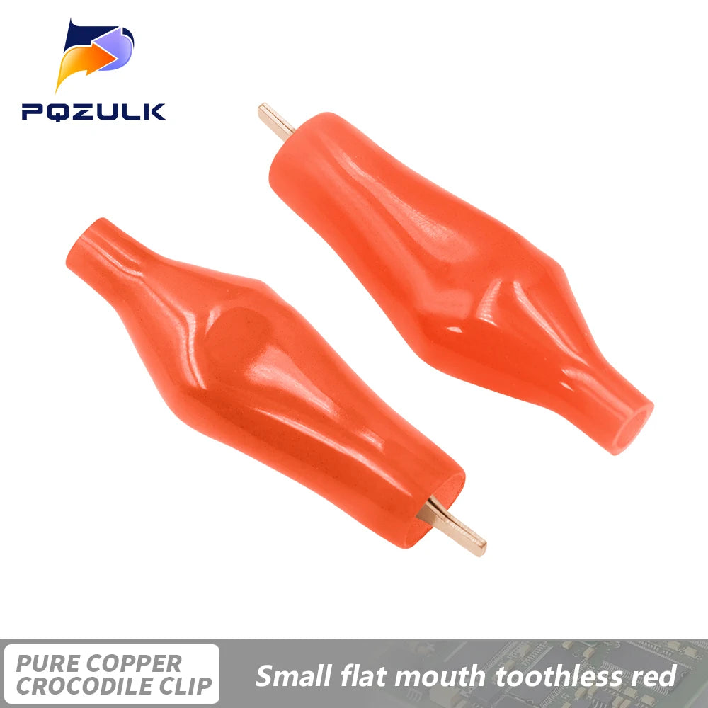5PCS/LOT Pure Copper Alligator Clip Flat-Mouthed Small Copper Clip Without Toothed Small Copper Clip