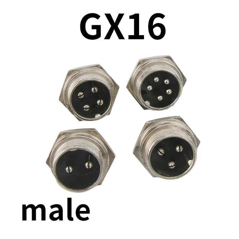 GX12 GX16 GX20 2/3/4/5/6/7/8/9/10 Pin Male Female Butting Wire Cable Circular Aviation Socket Plug Panel Connector Dropshipping