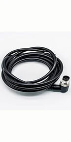 M12 5-Pin Male A-Code Straight Connector Cable, 5M Length, 22 AWG, Molded Ethernet Extension Cord
