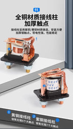 Heavy Duty 12V 24V Automotive Power Relay 100A  200A High Current Starter Relay for Car Truck Engine Motor Start Control
