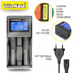 LiitoKala Lii-PD4/PD2 AC PD Charger LCD Fast Charging 4/2-Bay for 21700/18650/AA/AAA Multi-Protection Auto-Detect