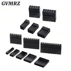 100PCS Dupont Plastic Shell Plug 2.54mm Single Row Dupont Connector 1P/2P/3P/4P/5P/6P/7P/8P/9P/10P Housing