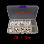 1Box JST ZH 1.5mm 2P 3P 4P 5 Pin Male Plug Female Socket Housing SMD DIP Terminal Kit Pin Header Crimp Wire Connector JST ZH1.5