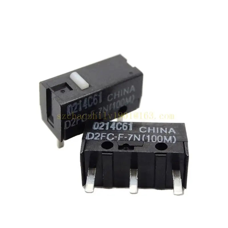 Original Mice Micro Switches D2FC-F-7N(100M) 3Pin WhiteDots 100Millions Clicks,3Pin WhiteDots Touch Switches Micro Hot 100Millio