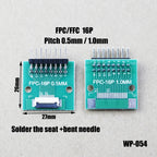 1pcs 4/6/8/10/12/15/16/18/20/22/24/26/30/34/36/40/42/45/50/56 Pin FPC/FFC Adapter Board 0.5mm To 2.54mm Connector