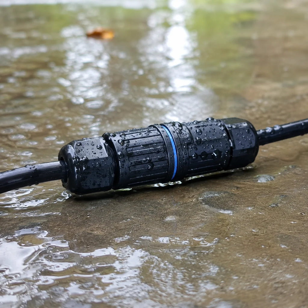 Electrical Cable Connector M20 IP68 Waterproof Inline Wire Connector Screwless Push In Cable Splice for Outdoor LED Lighting
