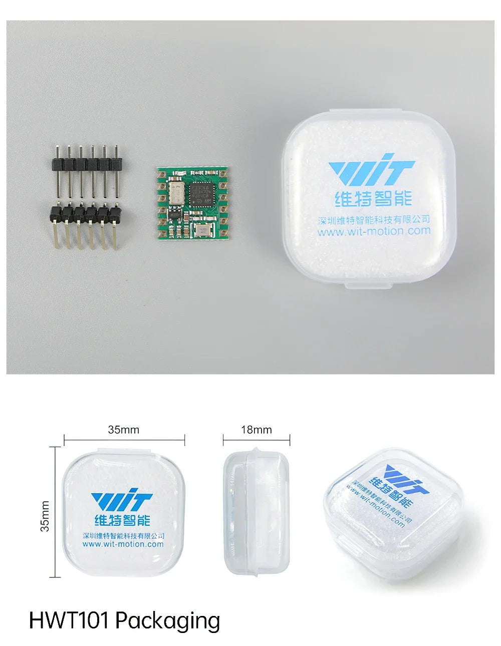 WitMotion HWT101CT High Precision Z-Axis Gyroscope Angle Sensor MEMS Inclinometer axis no drift Module for Robot ROS Drone AGV