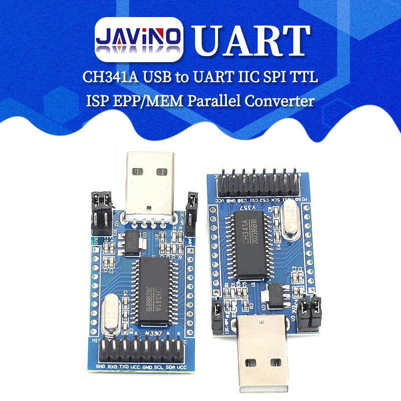 Liludin CH341A Multi-Function USB Adapter USB To UART I2C SPI TTL ISP EPP MEM Flash Programmer Debug Module