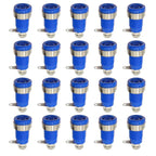 20PCS Insulated Safety 32A 4mm Banana Socket Terminal 5 Colors Female Jack Panel Mount Socket Binding Post Wire Connector