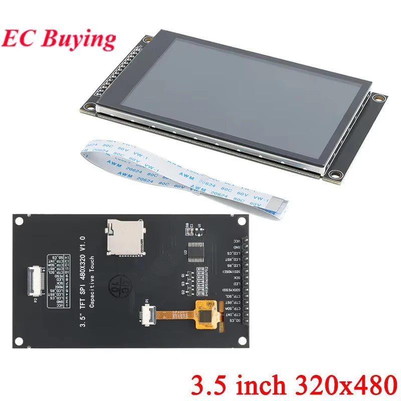 SPI Serial Port Touch Screen Display Module 2.8 3.2 3.5 4.0 4 Inch IPS TFT LCD Capacitive 240x320 320x480 ILI9341 ST7796