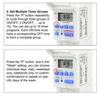 THC15A Digital Timer Switch Programmable Time Switch 30A DIN Rail Weekly Timer Relay 12V 24V 110V 220V LCD Controller