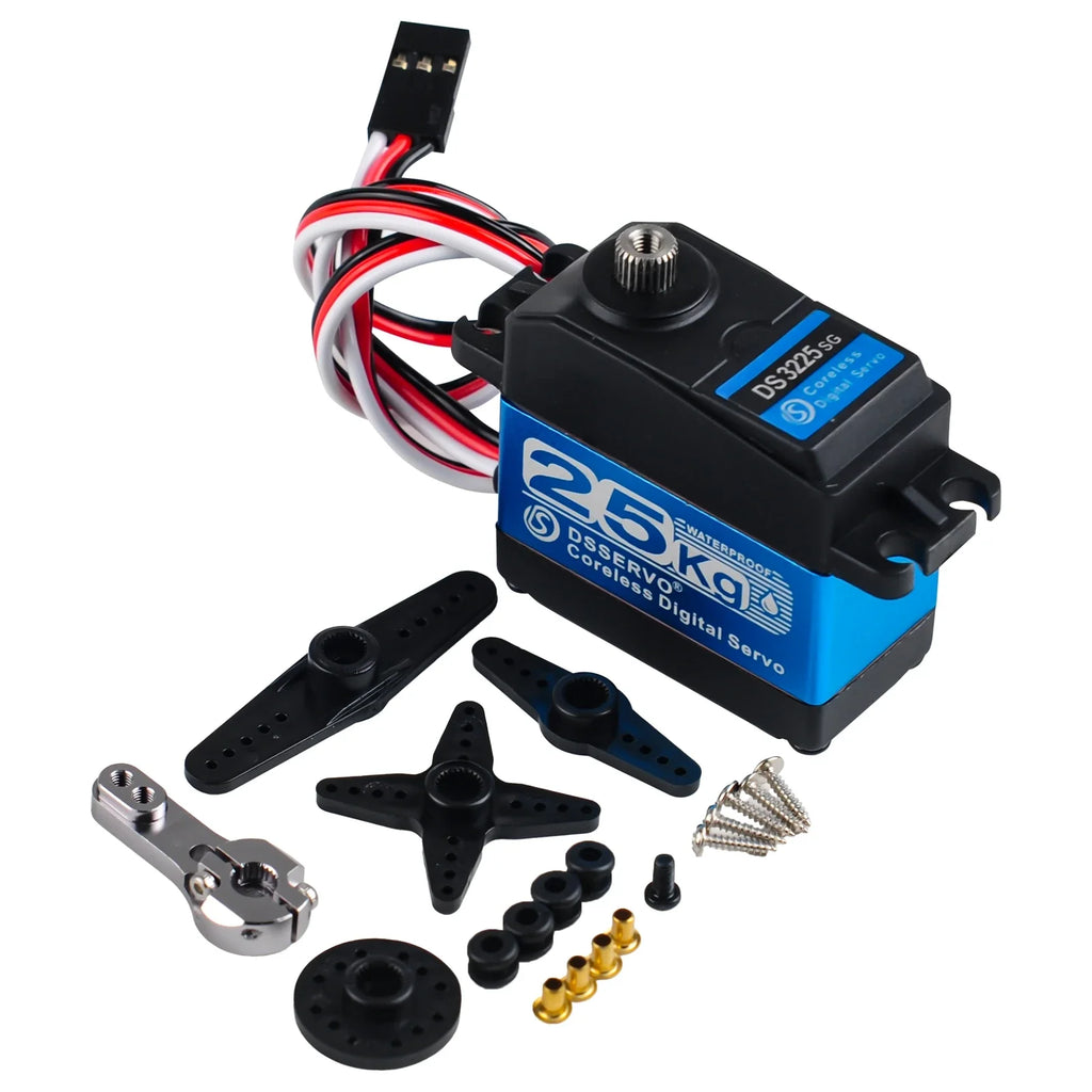 25kg 35kg 45kg High Torque Coreless Digital Servo Motor DS3225 DS3235 DS3245 Stainless 180/270 Degree for Baja Car RC Robot