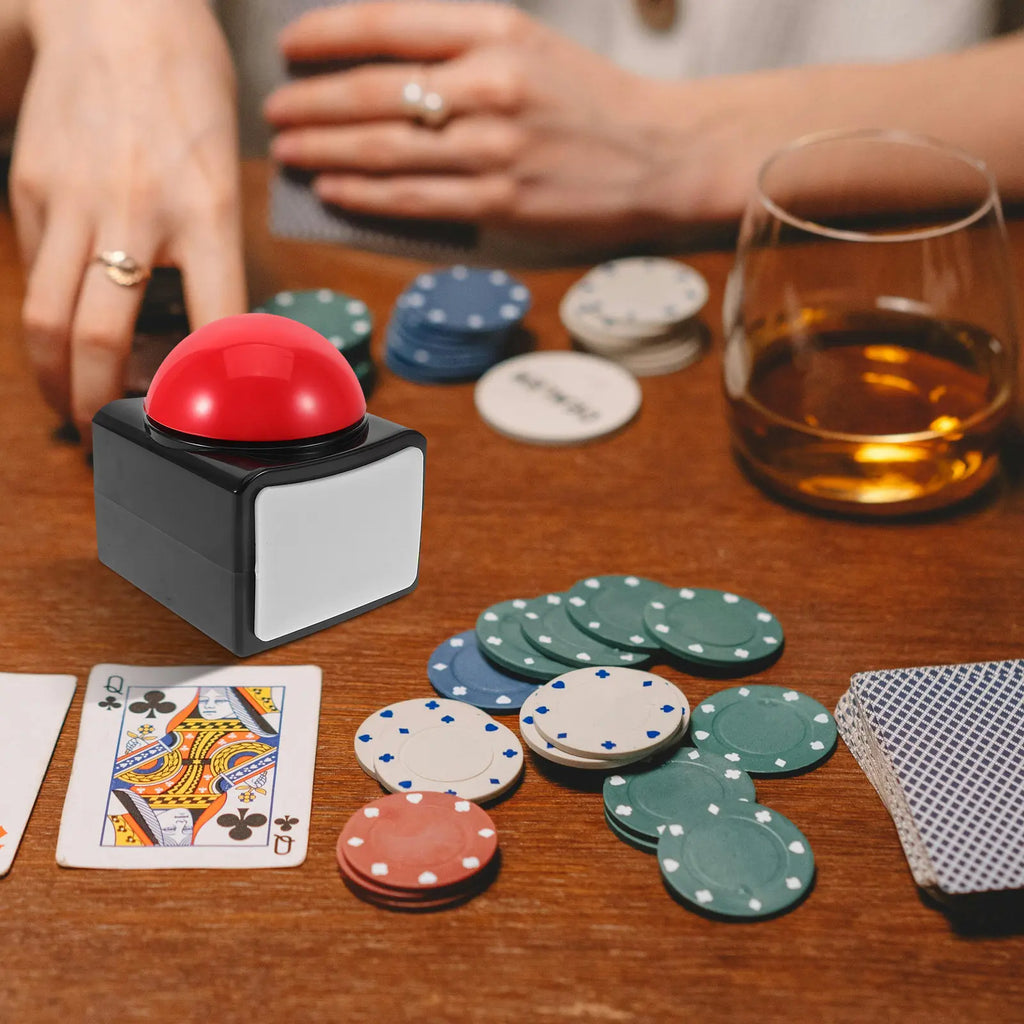 Show Buzzer Answer Button with Lights Sound High Efficiency Response Easy for Classroom Quiz Trivia Party Game Fun