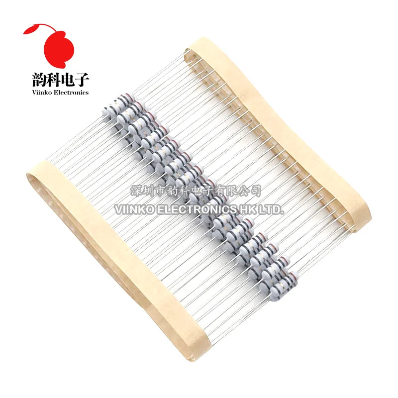 20pcs 1/2W 5% 0.5W Wire Wound Resistor Fuse Winding Resistance 0.1R 0.1 0.15 0.22 0.33 0.5 1 2.2 4.7 6.8 10 22 47 68 100 220 ohm