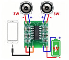1-10pcs PAM8403 Super mini digital amplifier board 2 * 3W Class D digital amplifier board efficient 2.5 to 5V USB power supply