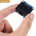 1-10PCS 0.96 Inch OLED Display Module I2C IIC SPI Serial 128X64 SSD1315 LCD 3.3-5V 4 Pin White/Blue/Yellow Blue for Arduino
