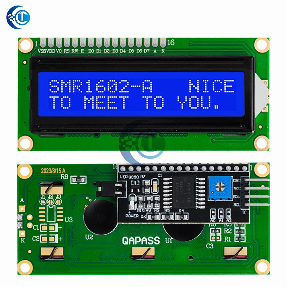 LCD2004A I2C 20x4 Blue Character LCD Module - HD44780 Driver with IIC Serial Interface for Arduino