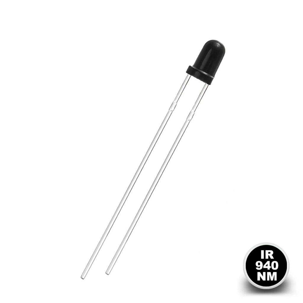 100Pcs 3mm 5mm IR LED Diode Transimitter Receiver 850nm 940nm Infrared Photodiode Phototransistor Emitter Lights Emitting Bulb