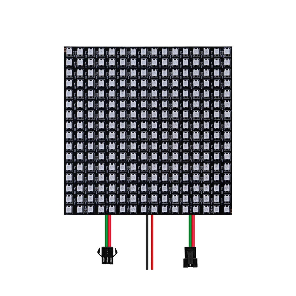 1~2PCS WS2812B 8X8 16X16 8X32 LED Pixel Panel Flexible Matrix Screen WS2812 RGB Led Module Individually Addressable IC DC5V