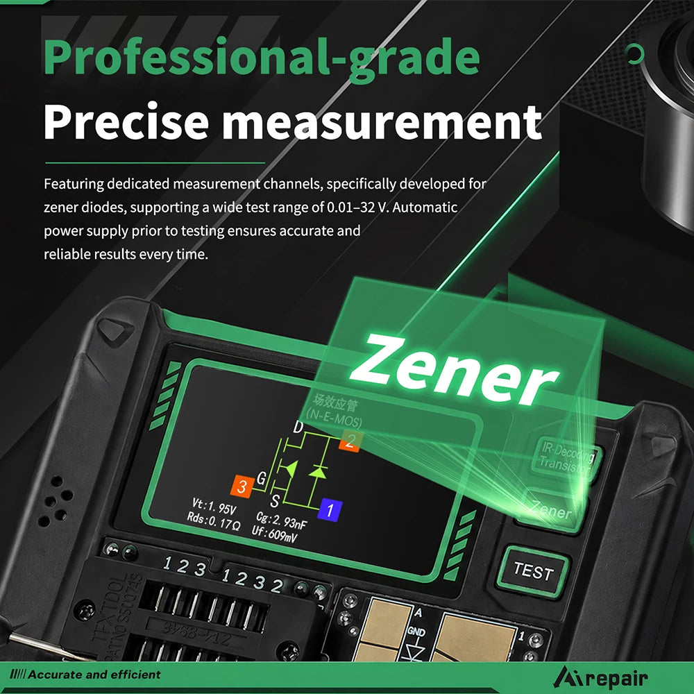 LCR-AR1 Transistor Tester, Multifunction Multimeter, Diode, Transistor, Capacitance, Resistance and MOSFET Tester