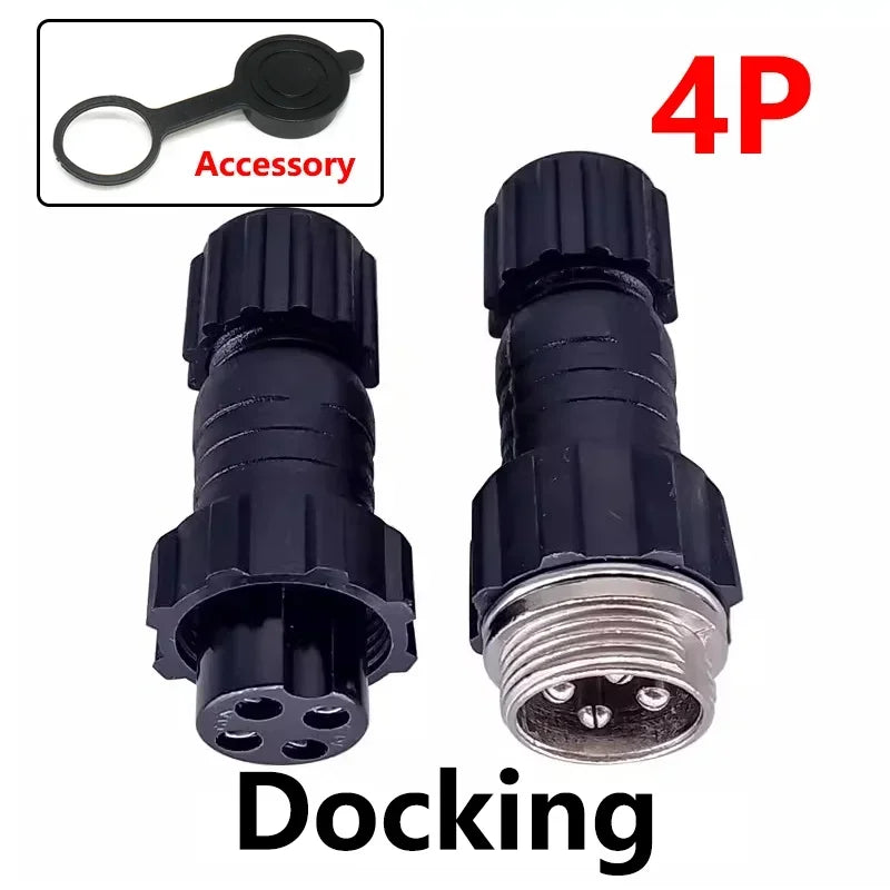 5/20Sets Aviation Connector GX16 M16 QL16, Waterproof Male/Female Plug & Socket with 2/3/4/5/6/7/8/9/10 Pins for Sensor Joint