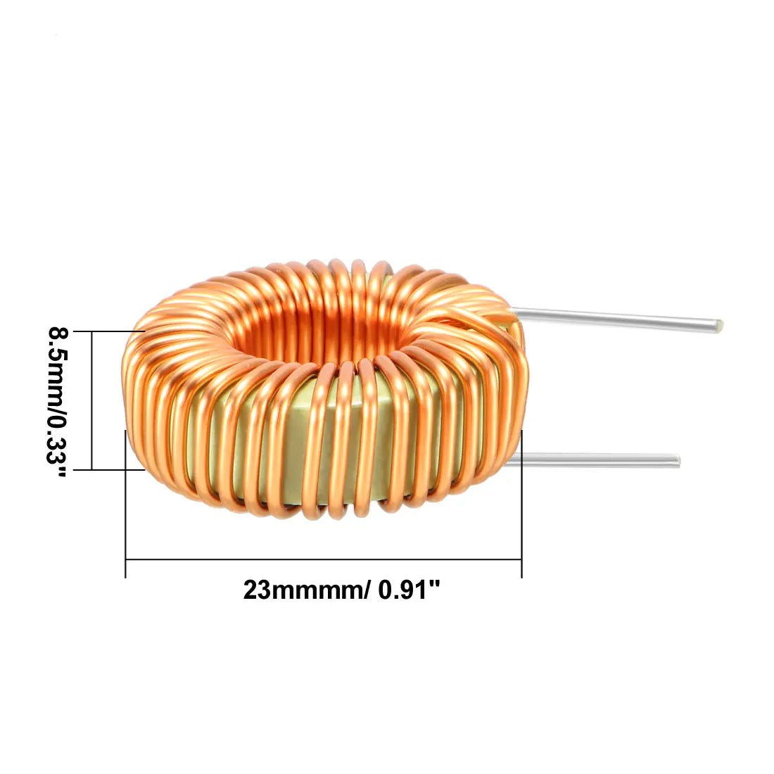 Uxcell Toroid Magnetic Inductor Monolayer Wire Wind Wound 10mH 3A Inductance Coil High Current Capability