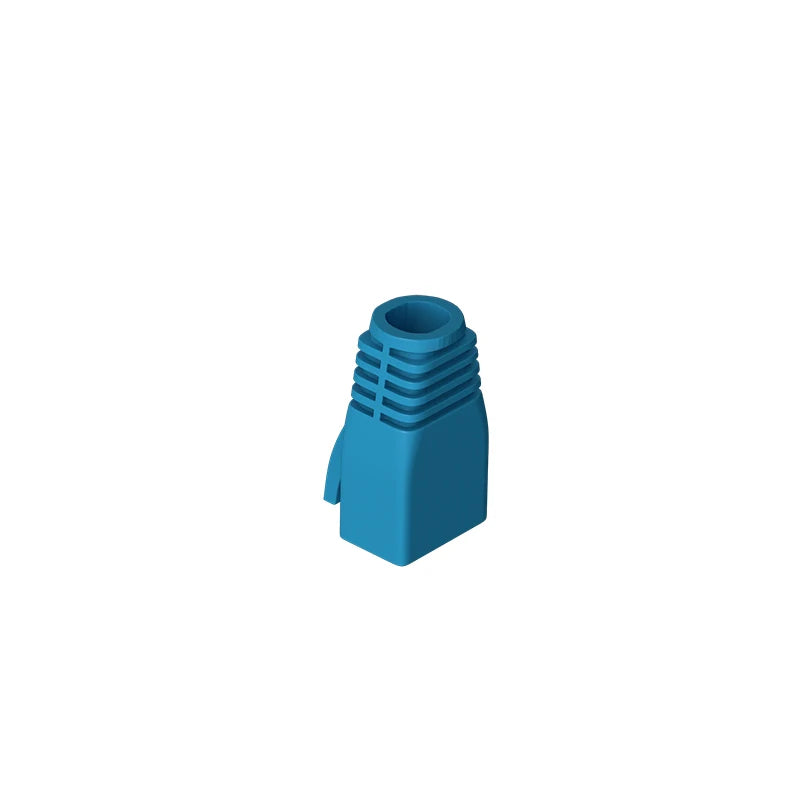 RJ45 Connector CAT6 Pass Through Connectors Crystal End Gold-Plated 8P8C UTP Protective Case Ethernet Network Modular Plug