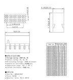 10pcs Dupont 2.0 Two Row Pitch 2.0mm Dupont Head  2x2P/3P/4P/5P/6P/7P/8P Dupont Plastic Shell, Spacing 2MM Dupont Head
