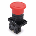 Electrical Equipment Emergency Stop Switch Rotating Reset Constant Close Push Button Control Switches 22mm Mounting Hole Machine