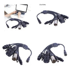 DC 5.5 × 2.1mm Female Conversion Cable DC to 3pin XLR/GX12 GX16 Aviation/Xiaomi Connector Car Battery Charger Adapter Cables