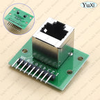 1-10pcs RJ45 Adapter Board To XH2.54 Modular Ethernet Connector Network Interface Breakout Board Pin Header 8P Adapters