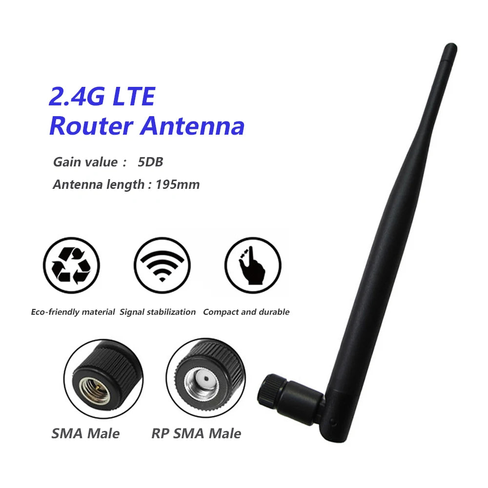 1PC Glue Stick Set-top Box Antenna 2.4G 5DB High Gain WIFI Bluetooth Wireless Router Antenna Security Antenna