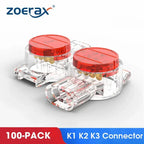 ZoeRax 100PCS K1 K2 K3 Connector Wire Splice Connector RJ45 RJ11 Wiring Ethernet Telephone Cable Cord UY2 Network Cable Terminal