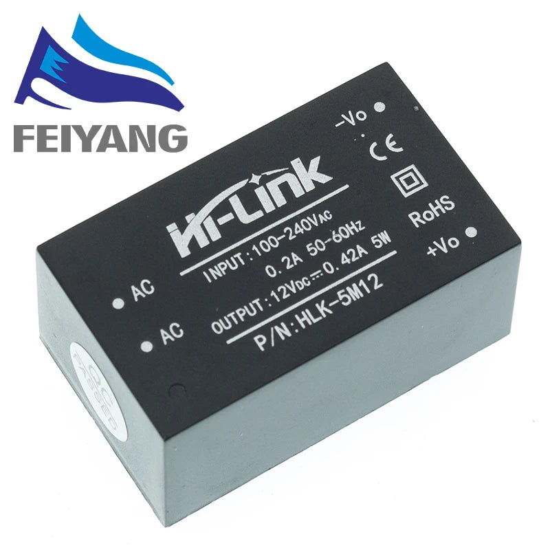 HLK-PM01 HLK-PM03 HLK-PM12 AC-DC 220V to 5V/3.3V/12V Mini Power Supply Module Intelligent Household Switch HLK-5M05  5M12 5M03