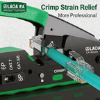 LAOA Network Crimping Tool Ethernet Cable Crimper Pliers for RJ45 RJ11 Connector Professional Wire Stripper Cutter Crimper